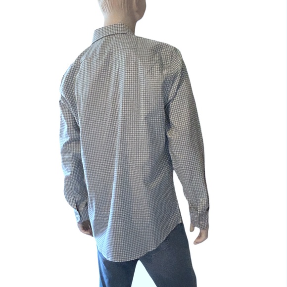 Banana Republic Dress Shirt Slim Fit Long Sleeve 100% Cotton Window pane Check - Picture 5 of 16